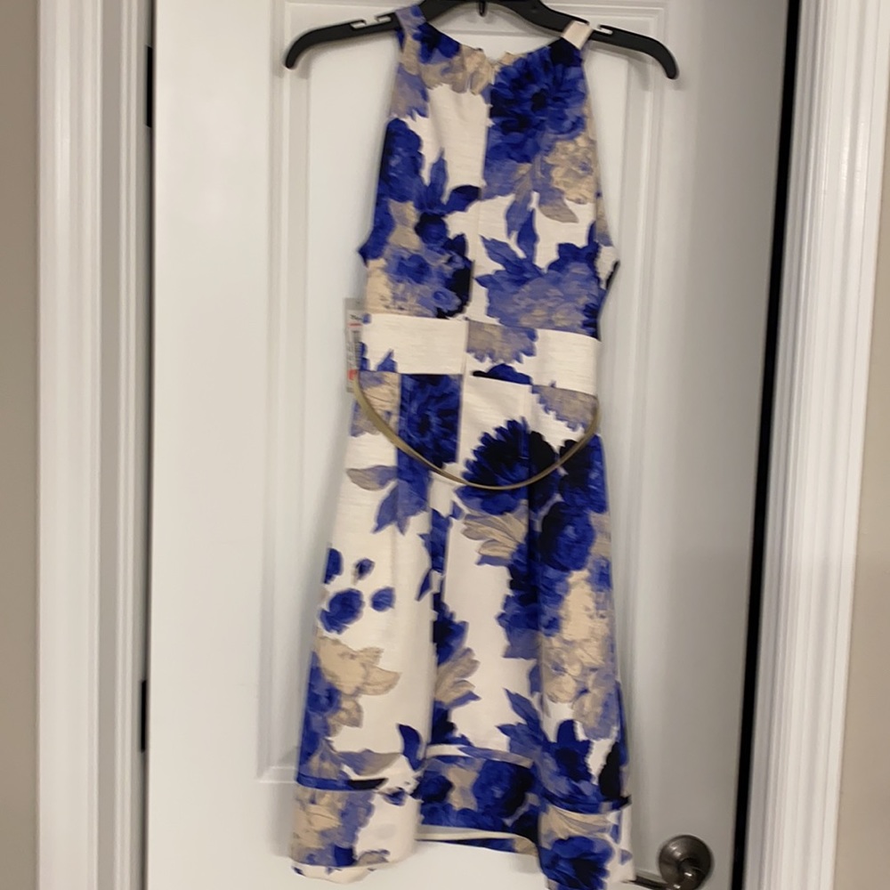 Blue and white floral Eliza J dress - Picture 2 of 3